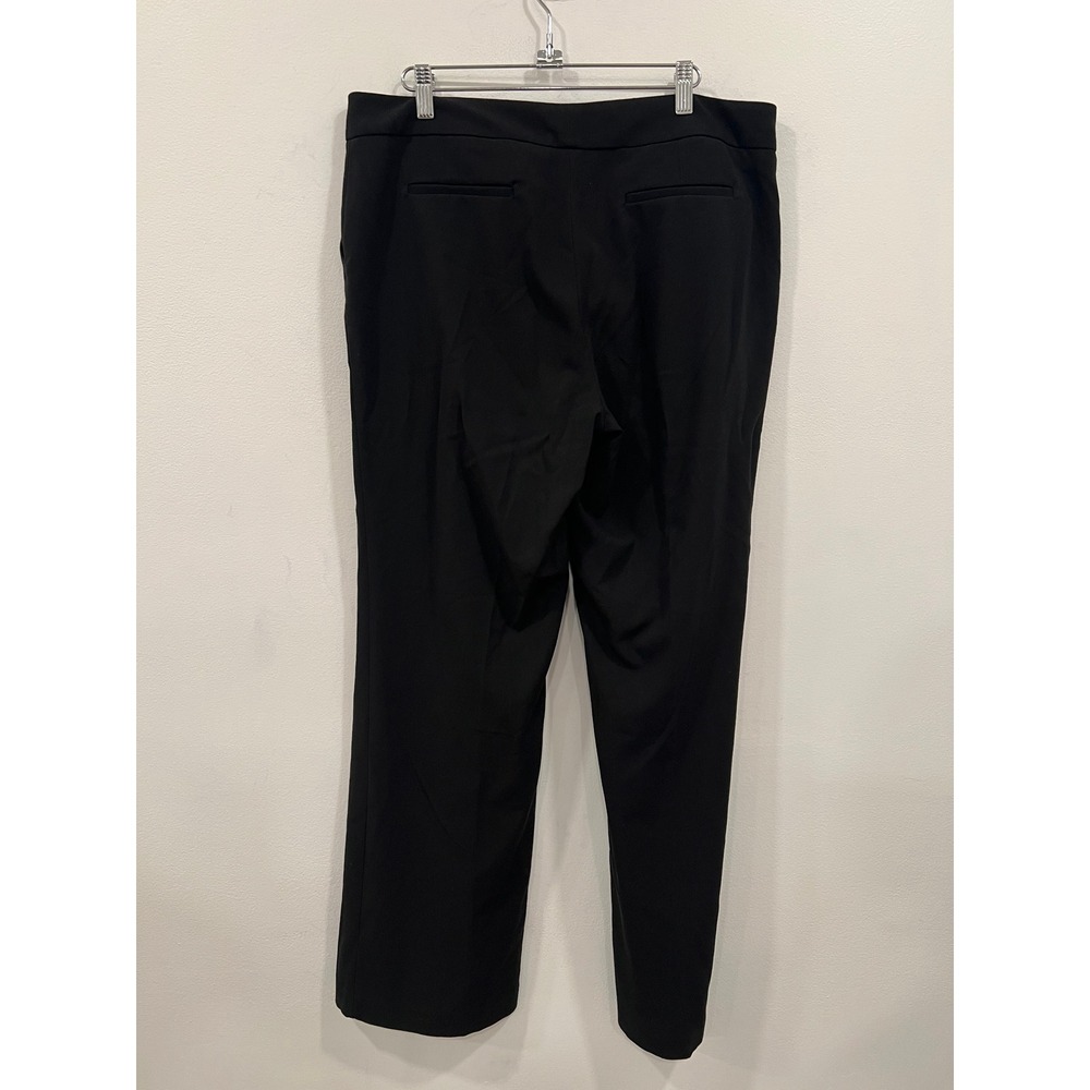 Calvin Klein Womens Black Straight Leg Dress Pants Size 12 RN54163 Office Wear